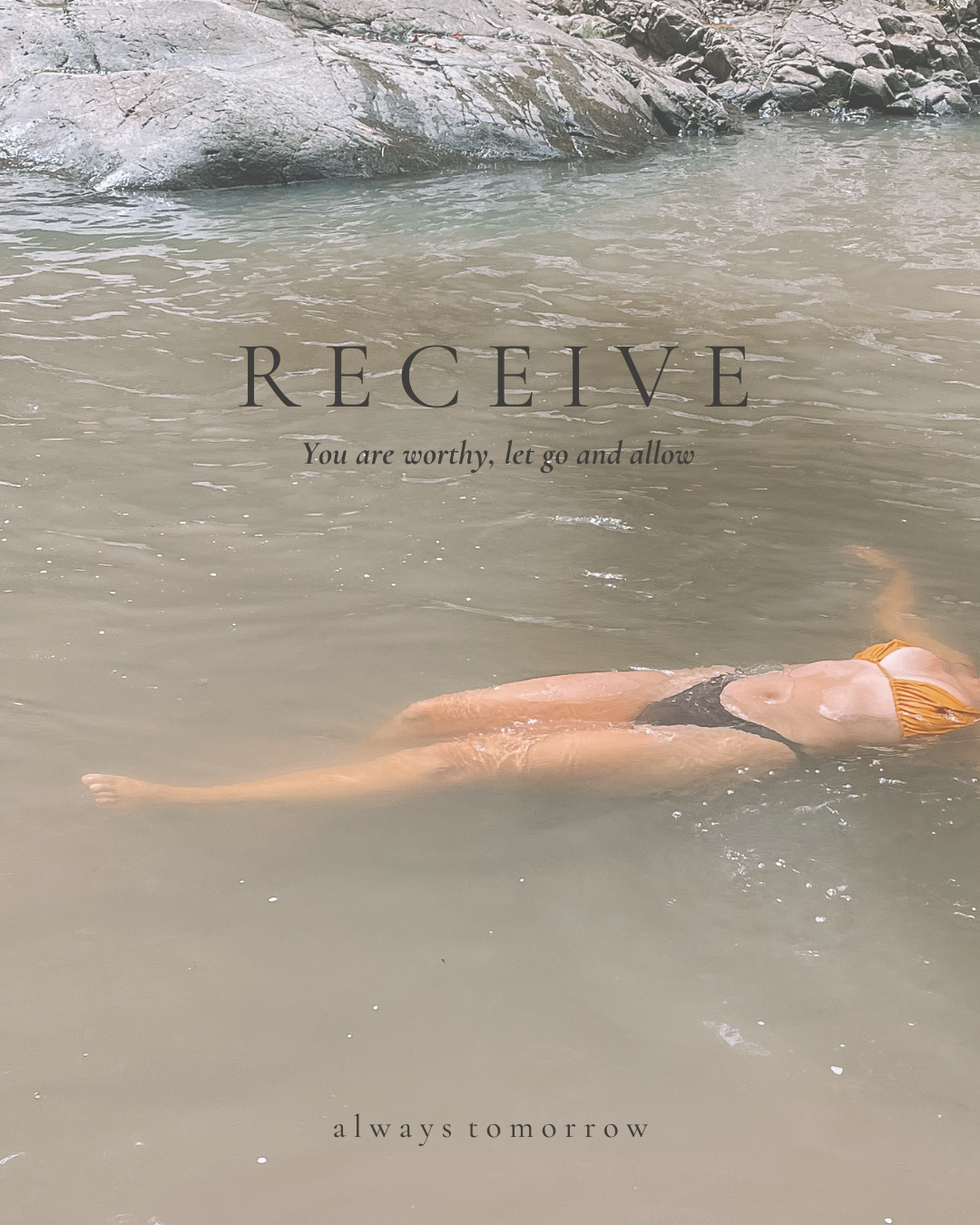R E C E I V E - A practice of opening your heart to support, softness, and the gifts waiting for you