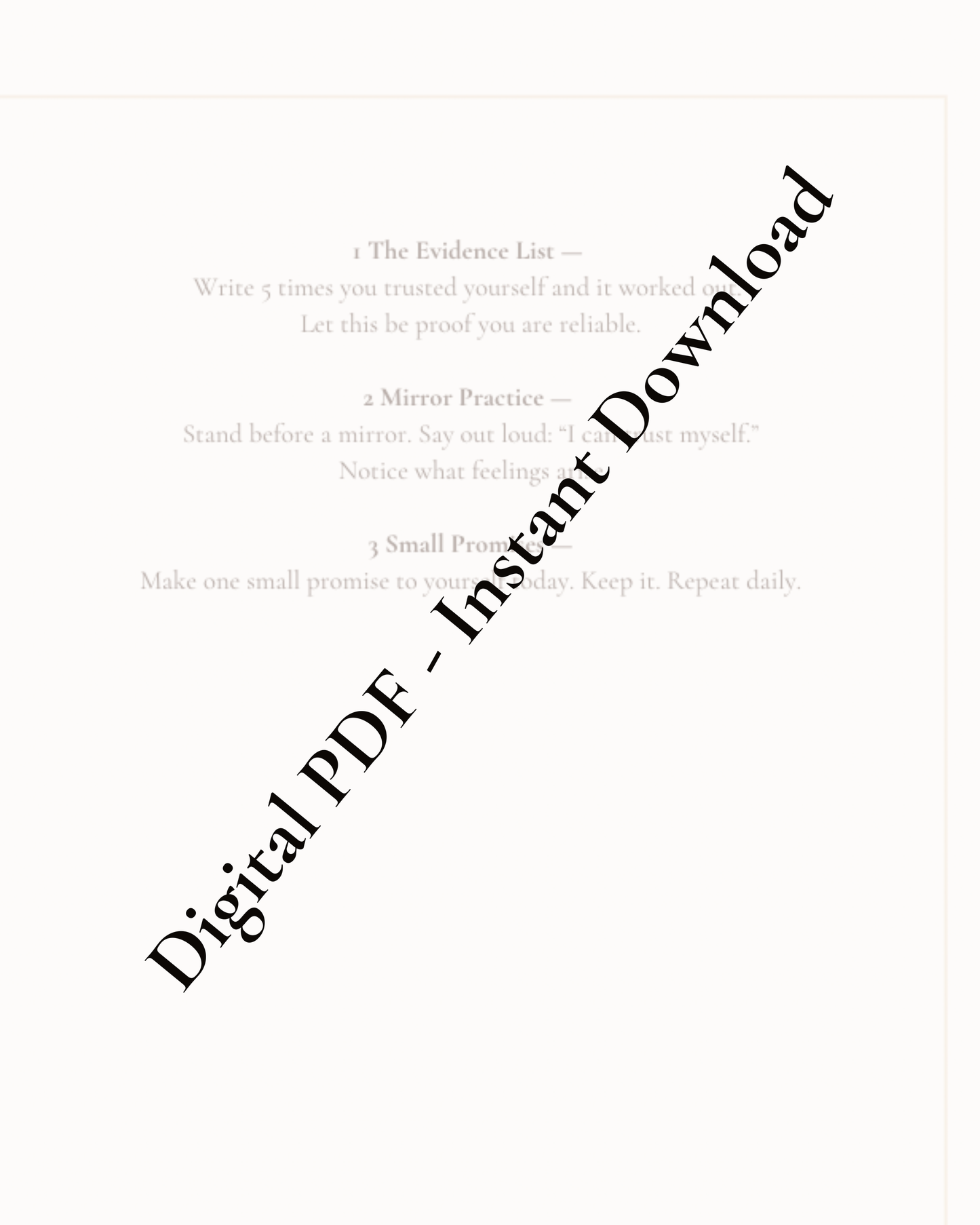 T R U S T - A journal to help you surrender control, lean into faith, and move with courage