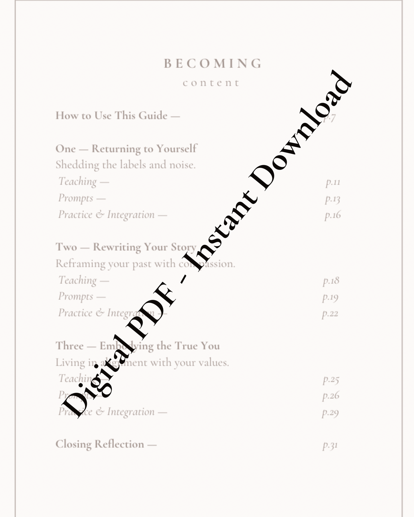 B E C O M I N G - A Journal to reconnect with your voice, your light, and your sense of belonging