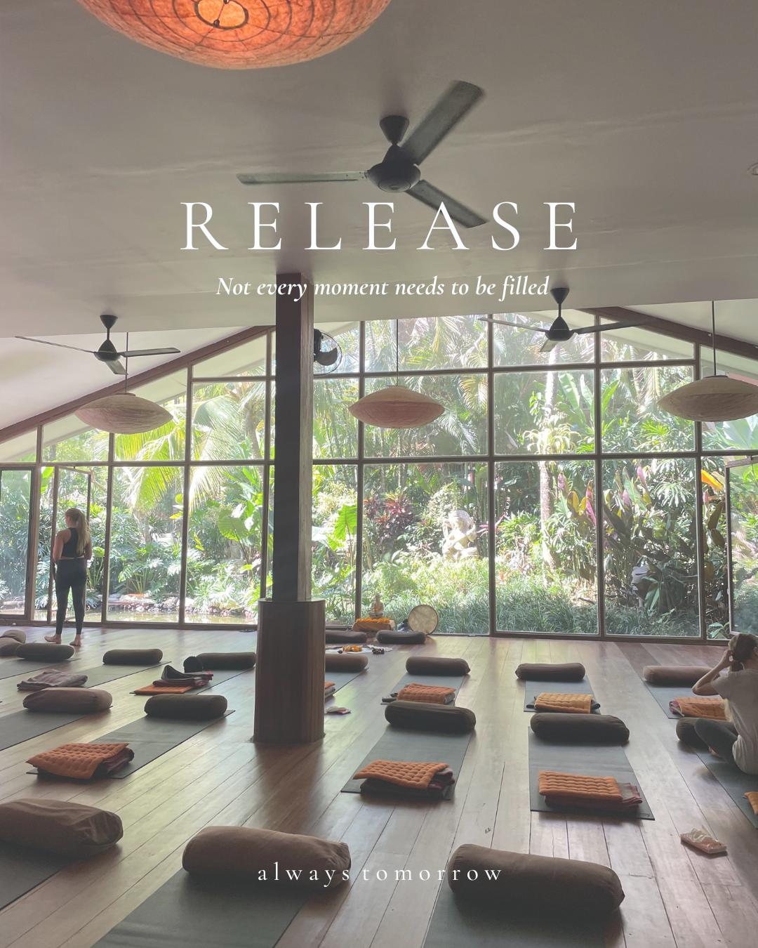 R E L E A S E - A practice of letting go, creating space for breath, rest, and renewal